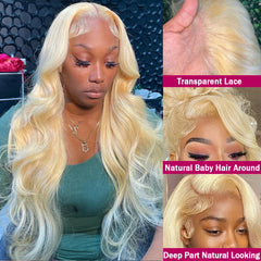 13X6 Wiggogo Blonde Lace Front Wig Human Hair - Petti’s Natural Boutique