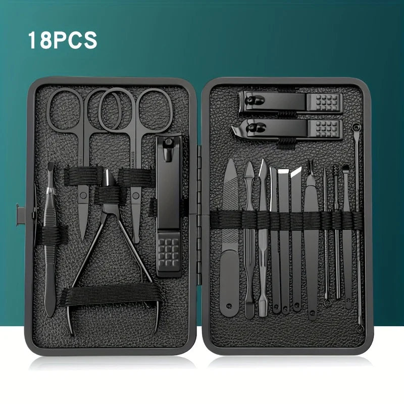 Stainless Steel Professional Manicure Set Kits - Petti’s Natural Boutique
