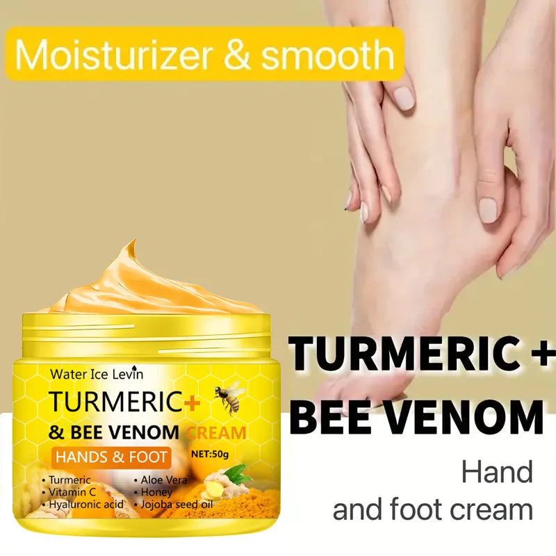 Turmeric Bee Venom Anti-Drying Crack Foot Cream 50g - Petti’s Natural Boutique