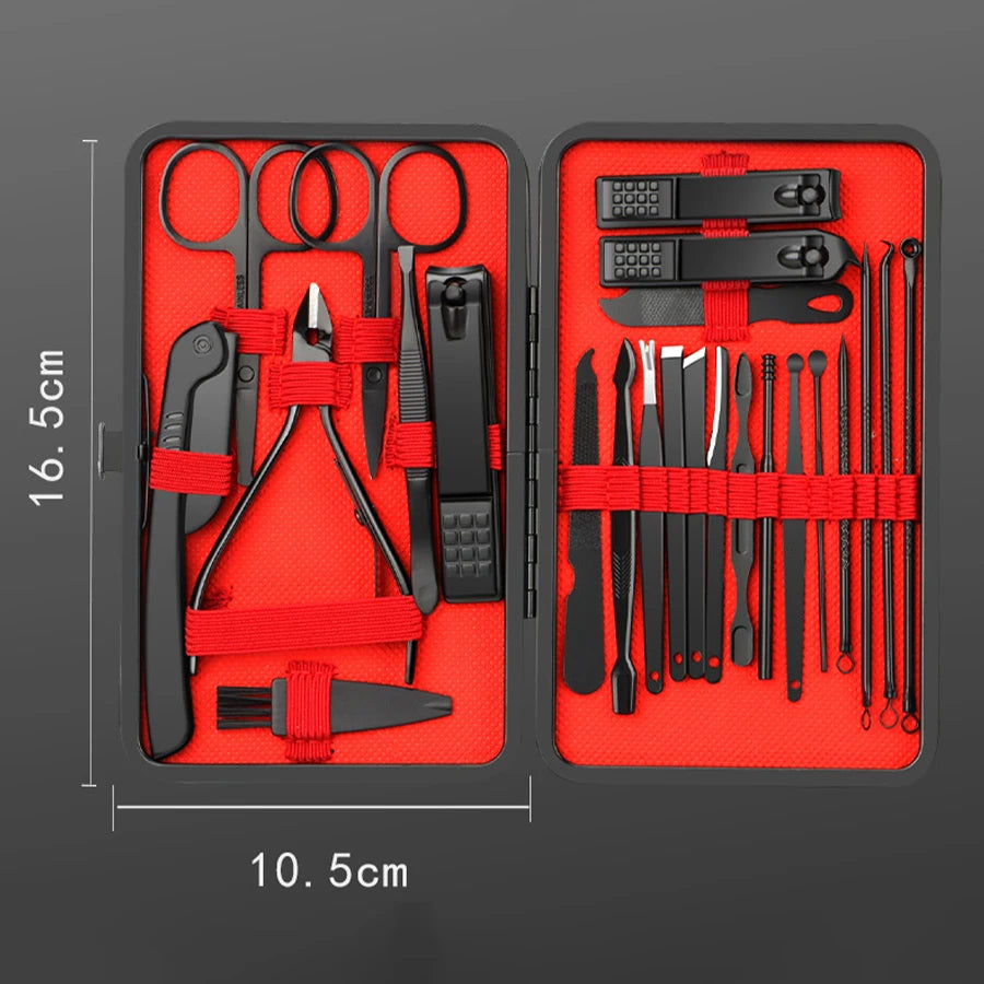 Stainless Steel Professional Manicure Set Kits - Petti’s Natural Boutique