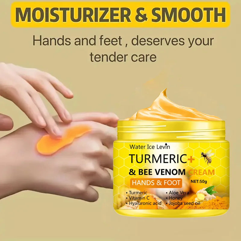 Turmeric Bee Venom Anti-Drying Crack Foot Cream 50g - Petti’s Natural Boutique