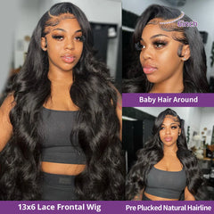 13x6 Hd Lace Frontal Wig Human Hair - Petti’s Natural Boutique