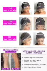 250% Density Straight Hd Transparent 13x6 Lace Frontal Wig - Petti’s Natural Boutique