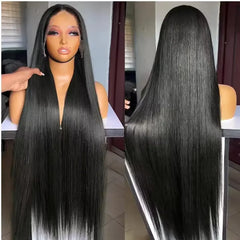 200 Density HD Lace Frontal Human Hair Straight 360 Wigs - Petti’s Natural Boutique