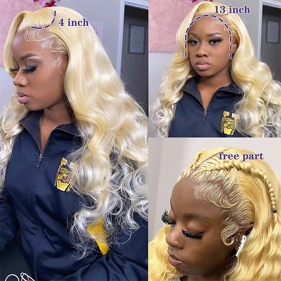 13X6 Wiggogo Blonde Lace Front Wig Human Hair - Petti’s Natural Boutique