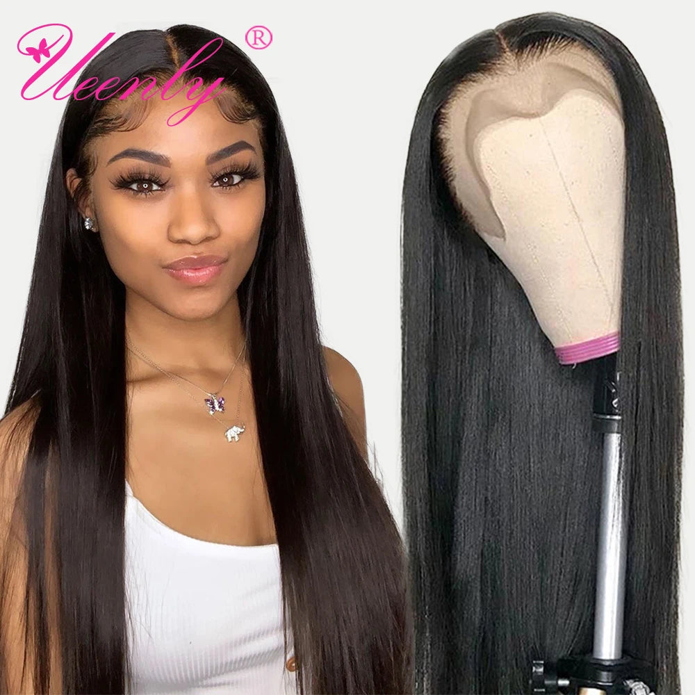 200 Density HD Lace Frontal Human Hair Straight 360 Wigs - Petti’s Natural Boutique