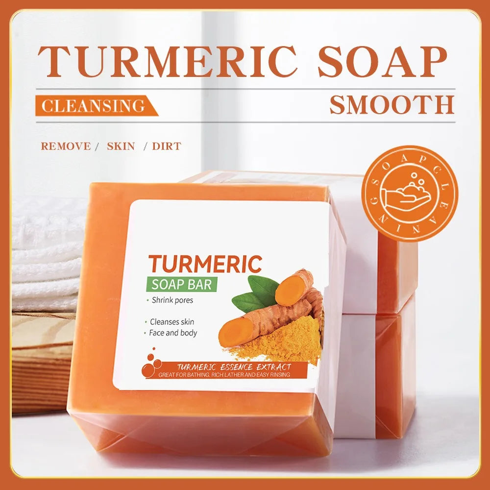 Hand Made Turmeric Soap Body Cleaning - Petti’s Natural Boutique