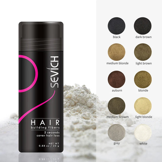 25g hair building fibers powder hair spray jar keratin - Petti’s Natural Boutique