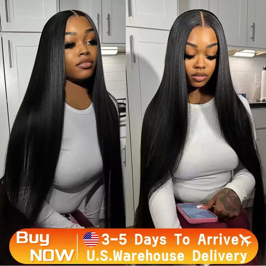 250% Density Straight Hd Transparent 13x6 Lace Frontal Wig - Petti’s Natural Boutique