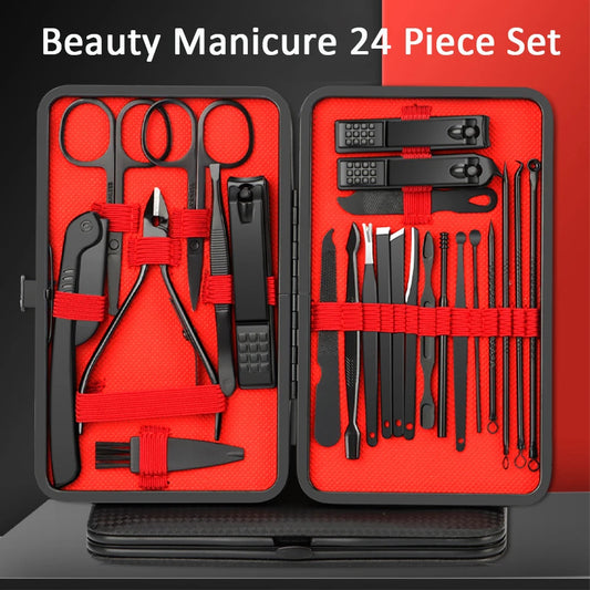 Stainless Steel Professional Manicure Set Kits - Petti’s Natural Boutique