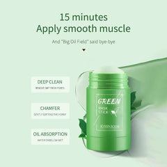 40g Blackhead Removal Green Tea Solid Mask - Petti’s Natural Boutique