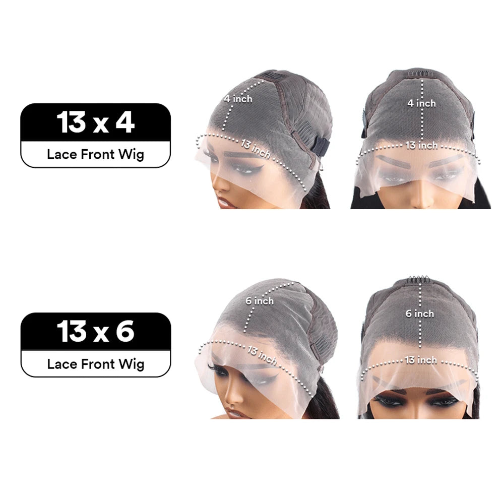 13x6 Hd Lace Frontal Wig Human Hair - Petti’s Natural Boutique