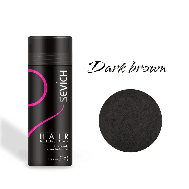 25g hair building fibers powder hair spray jar keratin - Petti’s Natural Boutique