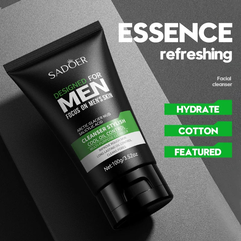 Deep Cleansing Men Facial Cleanser Face Wash - Petti’s Natural Boutique