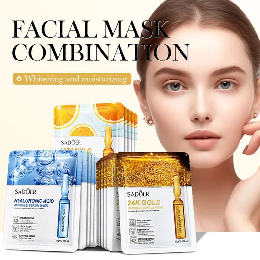 24K Gold Hyaluronic Acid Face Mask - Petti’s Natural Boutique