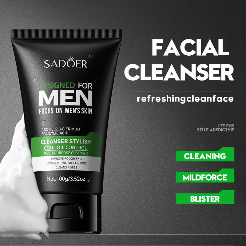 Deep Cleansing Men Facial Cleanser Face Wash - Petti’s Natural Boutique