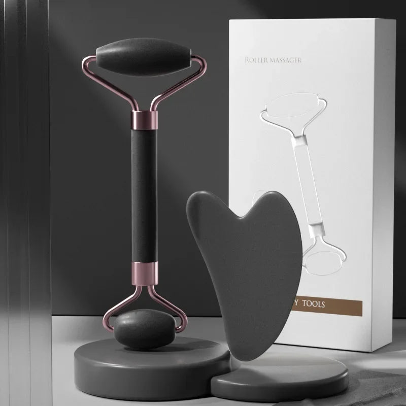 Face Massager Roller Guasha Board Resin Scraper Wrinkle Remover - Petti’s Natural Boutique