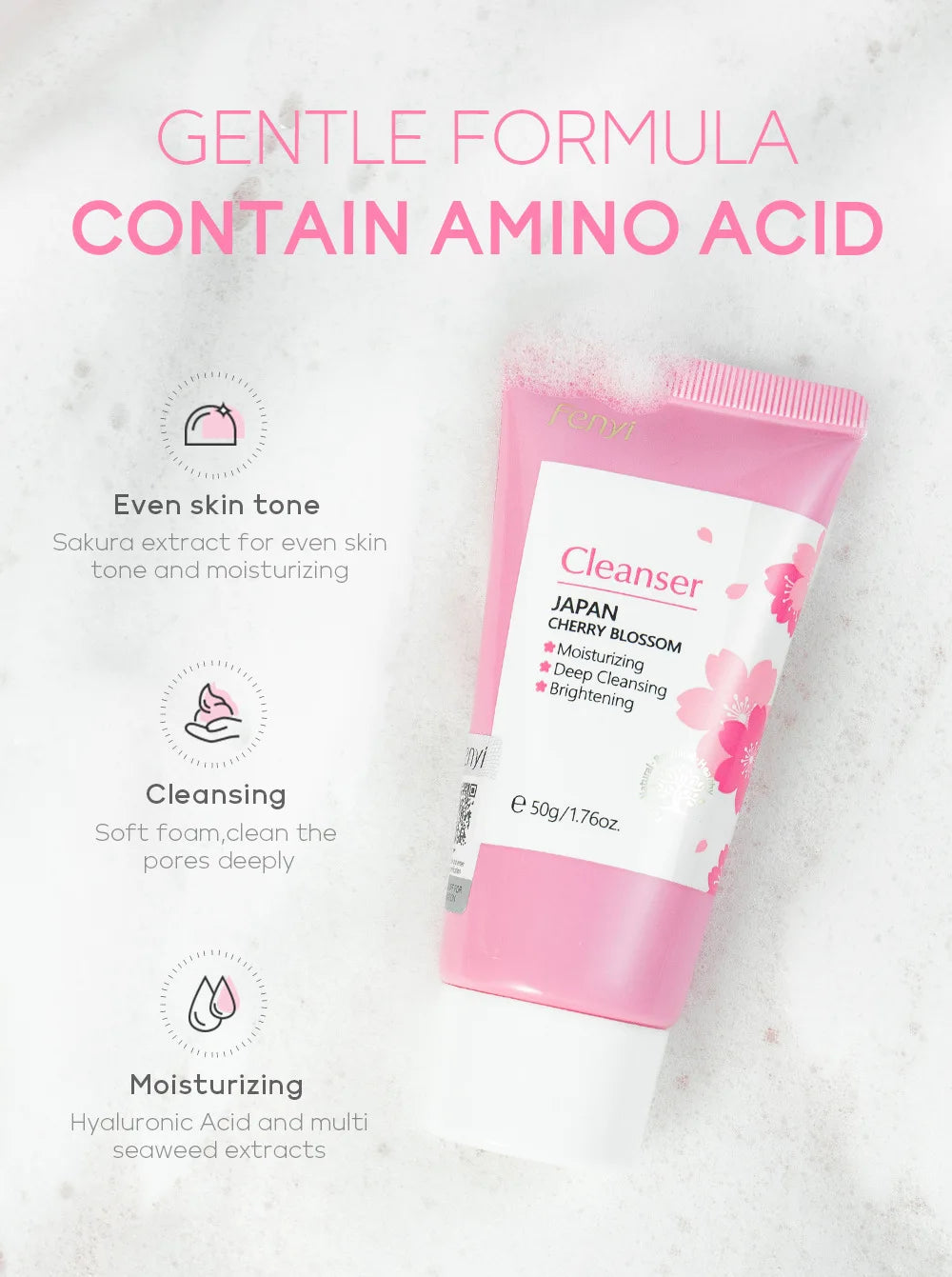 Cherry Blossom or Vitamin C Facial Cleanser Face Wash - Petti’s Natural Boutique