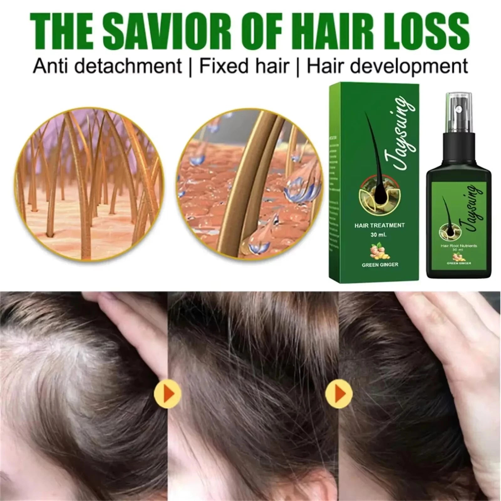 Anti Hair Loss Fast Hair Growth Serum Spray - Petti’s Natural Boutique
