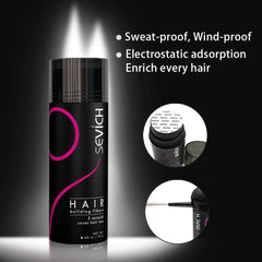 25g hair building fibers powder hair spray jar keratin - Petti’s Natural Boutique