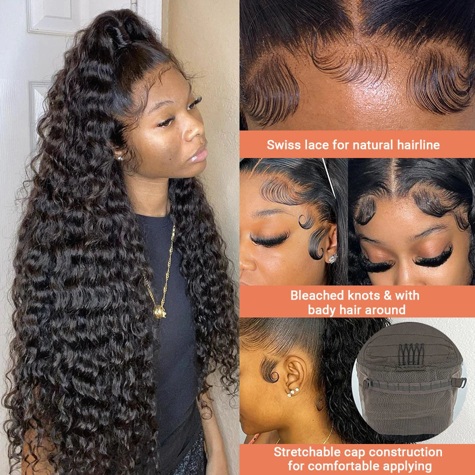 Curly Lace Front Human Hair Wigs - Petti’s Natural Boutique