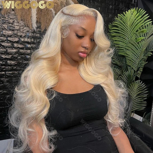 13X6 Wiggogo Blonde Lace Front Wig Human Hair - Petti’s Natural Boutique