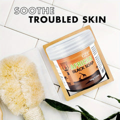 African Black Soap 3-in-1 Face, Hair, and Body Cleanser - Petti’s Natural Boutique