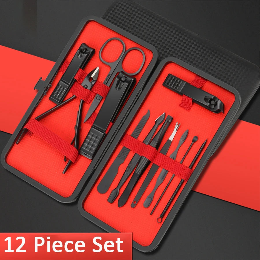 Stainless Steel Professional Manicure Set Kits - Petti’s Natural Boutique