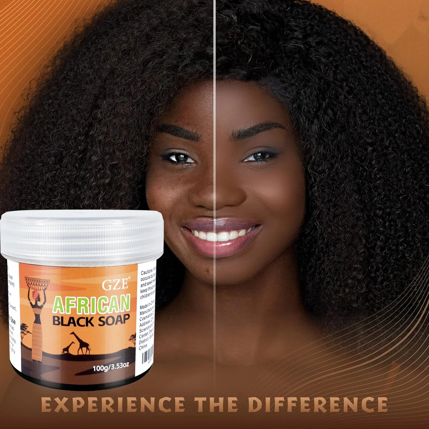 African Black Soap 3-in-1 Face, Hair, and Body Cleanser - Petti’s Natural Boutique